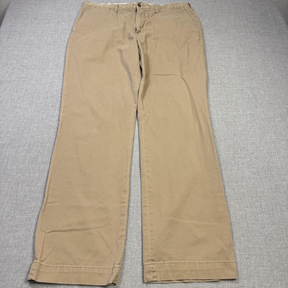 Polo Ralph Lauren The Polo Chino Pants Mens 36x32 Beige Classic Cotton Twill